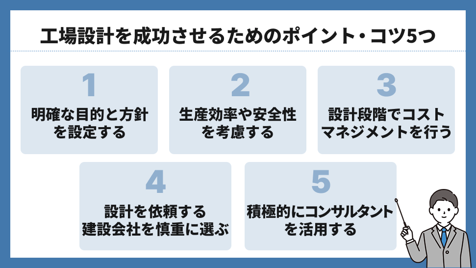 工場設計を成功させるためのポイント・コツ5つ