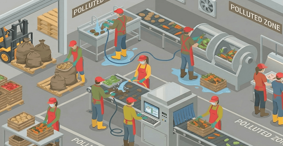 汚染区域のイメージ図