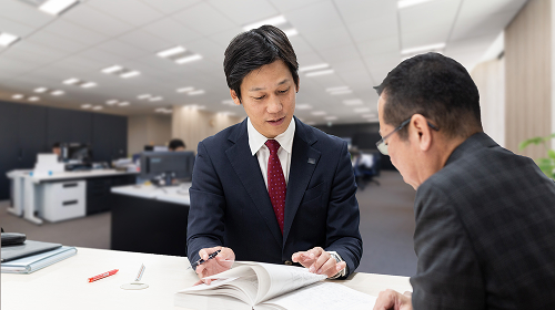 経営者の目線での高いマネジメント力がある　イメージ